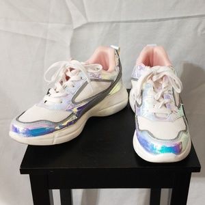 Holographic sneakers